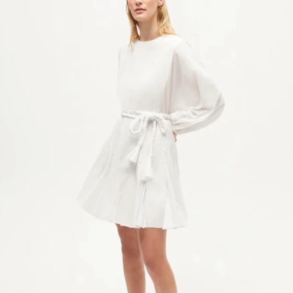 New Rhode Ella Cotton Dress in White Sz Small